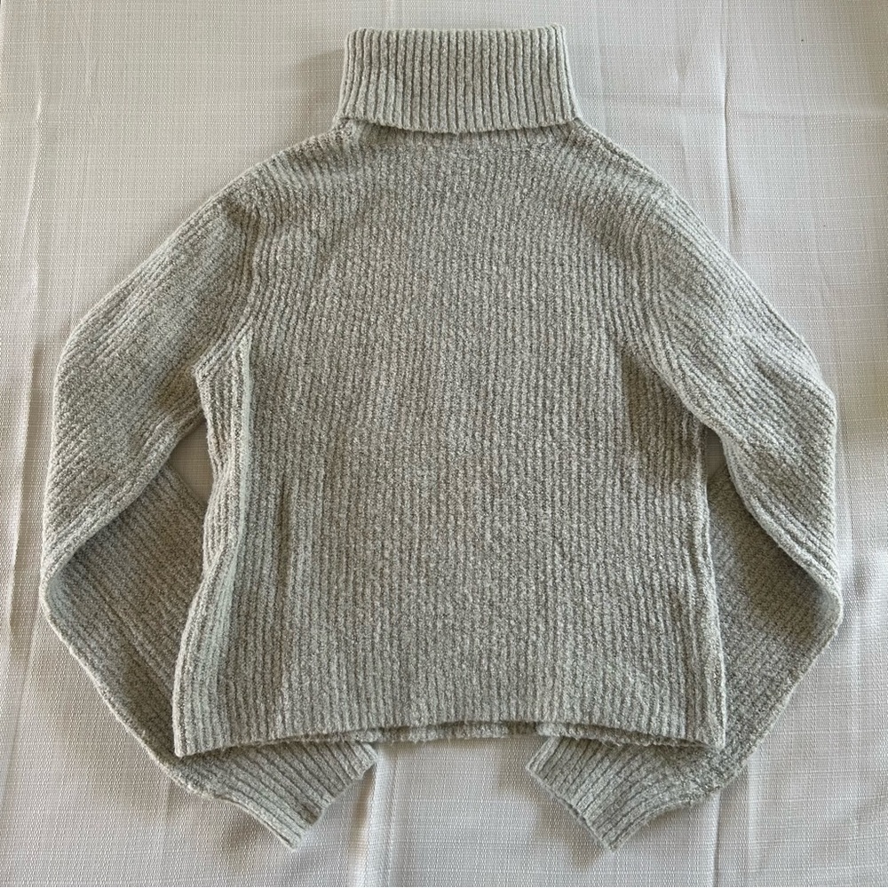 Garage Gray Ribbed Turtleneck - Picture 2 of 5
